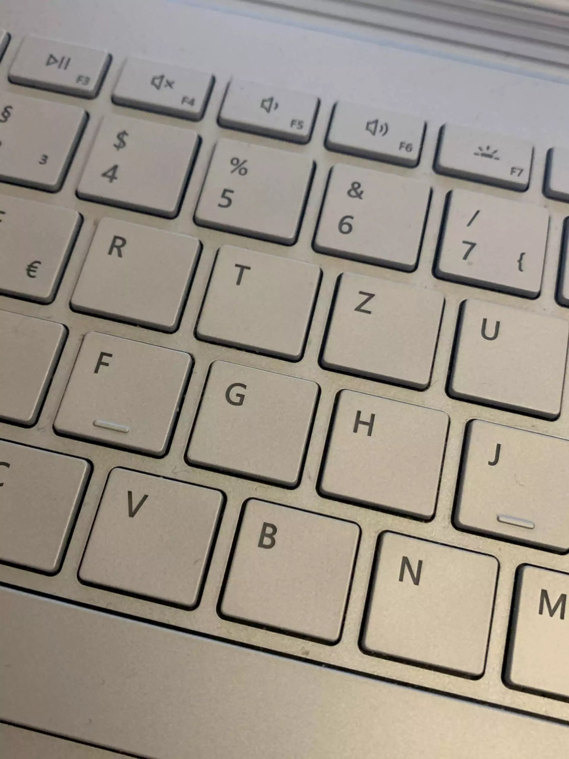 Ausschnitt einer Tastatur